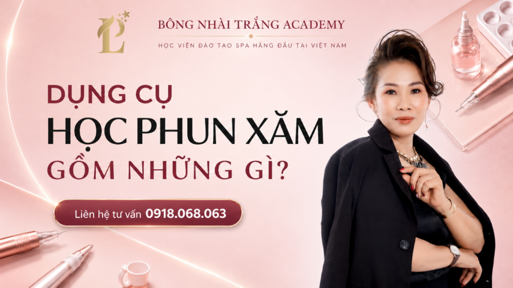 dụng cụ học phun xăm