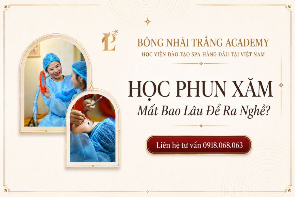học phun xăm mất bao lâu