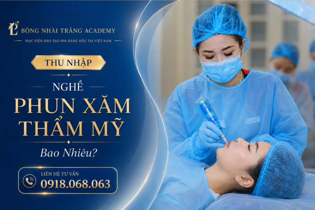 thu nhập nghề phun xăm