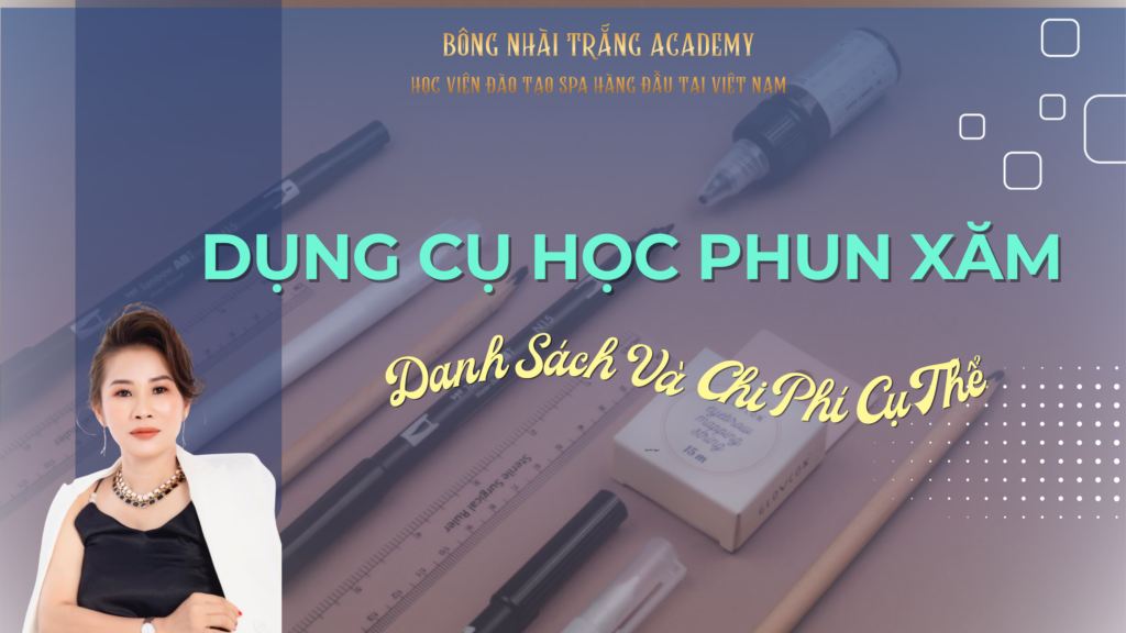 dụng cụ học phun xăm