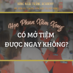 học phun xăm xong mở tiệm được không