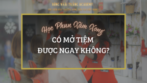 học phun xăm xong mở tiệm được không